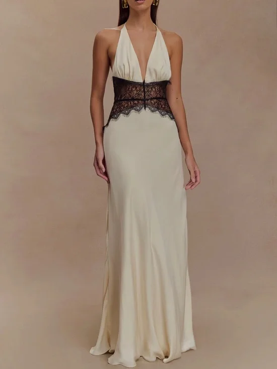 Meshki Dinah Black and White Lace Dress - Picture 1 of 5